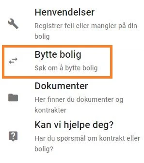 bytte bolig